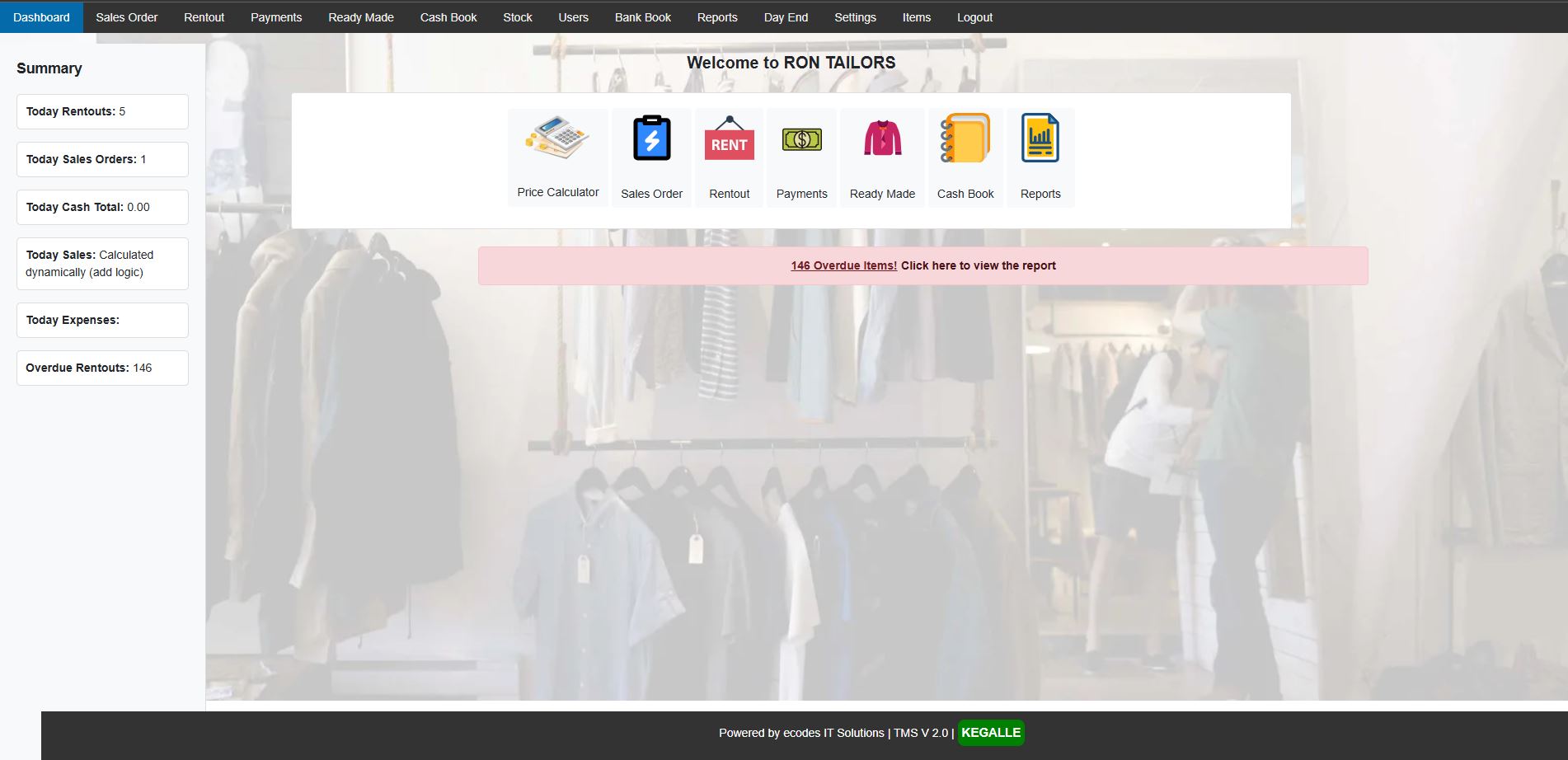 Tailor Management Software