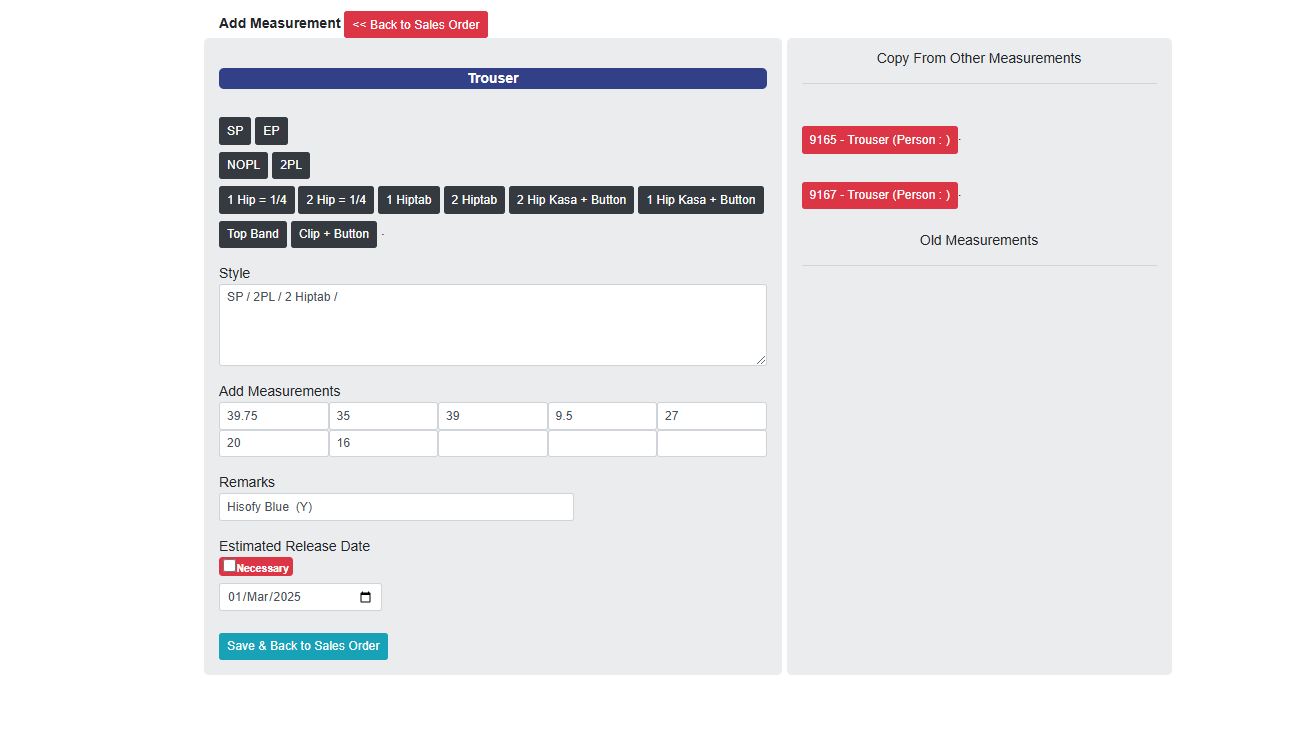 Tailor Management Software